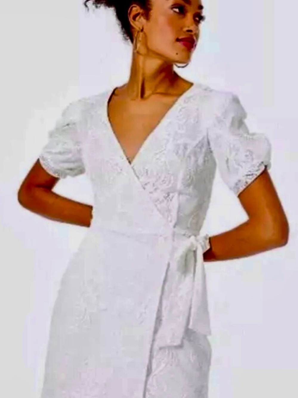 Lilly Pulitzer Jasleen White Lace Wrap Romper ECU Size XL